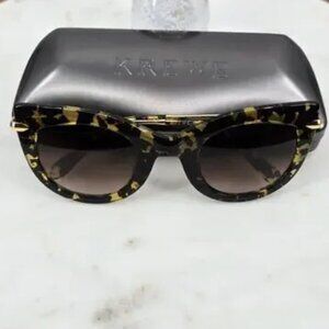 KREWE Margaux Sunglasses – Tortoise & Gold – Designed in New Orleans USED